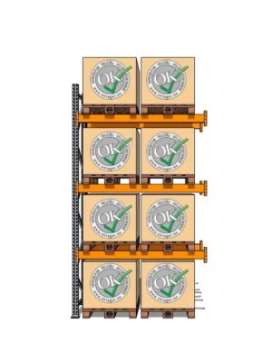 Påbygg.sektion – 3m – 8 pall – 1250kg/pall